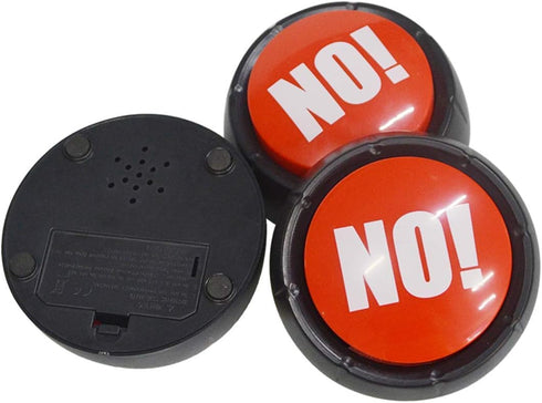 NO Button Desktop Sound Toy, Fun Stress Reliever for All Ages, Party Games Tools Holiday Supplies