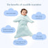 Cozy (4-8 SleepingBaby Zipadee-Zip Transition Swaddle - Baby Swaddle Blanket with Zipper Convenience - Roomy Wearable