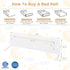 60-Inch HONEY JOY Bed Rail for Toddlers, Extra Long, Foldable Portable Swing Down Safety Bed Guard Rail, Toddler Bed