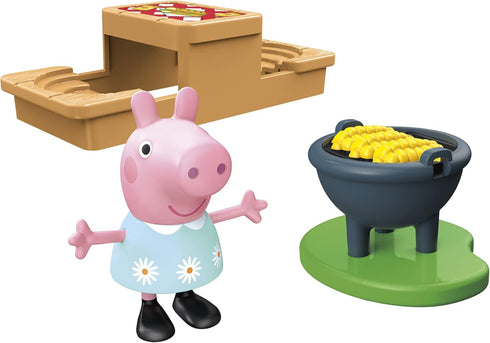 Peppa Pig Peppa's Adventures Picnic Playset - Preschool Toy with 2 Figures and 8 Accessories for Ages 3+
