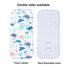 Baby Stroller Seat Liner Kids Pushchair Seat Cushion Mat Universal Breathable Stroller Liner Insert Stroller Cushion Pad Thick Cotton Stroller Liner Seat Pad Cover for (Whale &Octopus)