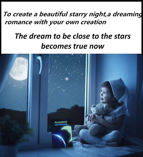 Aooyaoo 452Pcs Glow in The Dark Stars Wall Stickers, 3D Glowing Stars for Ceiling and Wall Decals, Green