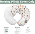Camping Animals Baby Nursing Pillow Covers for Boy Girl Bear Deer Raccoon Squirrel Bunny Hedgehog Owl Nursery