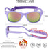 MAXJULI Baby Infant Sunglasses, Safe and Soft with Adjustable Strap, BPA Free, for 0-24 Months