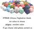 50pcs 14mm Silicone Polyhedron Pearl Beads for Keychain, Mom Necklace Making, DIY Craft Jewelry Accessory