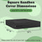 50" L40" W8" Kasla Sandbox Cover, Sandbox Cover Waterproof, Outdoor Toddler's Large Sand Box Covers for Sand Protection