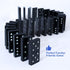 Wooden Double Six Dominoes Set, Classic 28 Pieces Board Game for Kids, Ideal for 2-4 Players