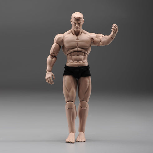 1/12 Figure,6inches Male Action Strong Muscular Body Man Soldier Super Flexible Figure Model for Custom Sketch Practice