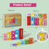 10PCS 1-10 Counting 1-3 Wooden Number Building Blocks Montessori - Wooden Stacking Numbers Math Toys, Friends of Ten