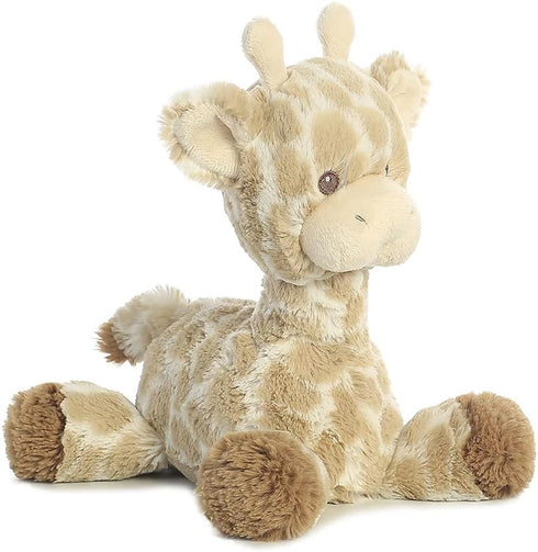 8 Inches Aurora Snuggly Loppy Giraffe Baby Stuffed Animal - Comforting Companion - Imaginative Play - Brown