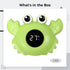 Vestamore Bath Thermometer, Digital Bath Temp Thermometer, Floating Crab Toy For Tub With Green Lcd Screen, Waterproof