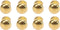 SPYMINNPOO 8Pcs 1:12 Scale Miniature Round Head Knobs, Metal Dollhouse Door Handle Knobs