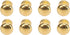 SPYMINNPOO 8Pcs 1:12 Scale Miniature Round Head Knobs, Metal Dollhouse Door Handle Knobs