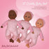Baby Doll Set with 12” Fake Baby & Foldable Small Baby Doll Pull Along Walker, Soft Baby Doll Accessories Set, Baby Doll Toys, Baby Doll with Accessories, Learn to Walk Baby Dolls for Toddlers 3+