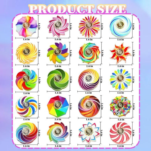 TGIQROVE 40 Pack Fidget Spinners for Kids, Fidgets Toys Bulk for Adults, Valentines Day Gifts Anxiety Toys Stress