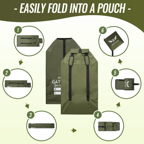 Backpack MOYAQI Stroller Travel Bag for Airplane, Gate Check Bag with Durable Nylon,Adjustable Carry Straps,Infant