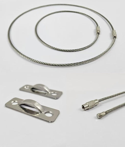 6 Sets Anti Tip Furniture Anchors - Baby Proofing Earthquake Straps, Secure to Wall Anchors for Home Safety