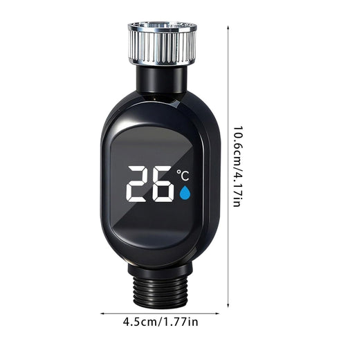 QRZMEDU 360 Shower Thermometer, Bath Temp Thermometer for Baby Bath Thermometers, Digital Temperature Display Shower