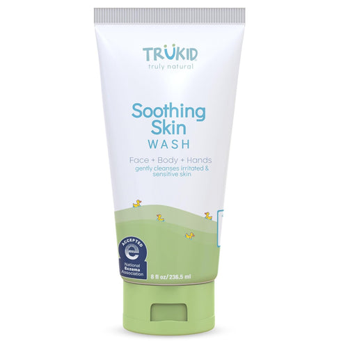 TruKid Kids Body Wash – Natural, Unscented Face, Body & Hand Wash for Sensitive Skin, 8 fl oz - NEA-Accepted for Eczema