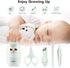 DOOGAXOO 4-in-1 Set Baby Nail Clippers, Safe Baby Nail Kit with Cute Case, Nail Clipper, Scissors, Tweezers, Nail File