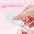 Little Angel Sets, Baby Hair Brush and Comb New Born Baby Hair Brushes, Perfect Baby Registry Gift for Newborns(Pink)