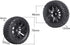 12mm Hex Wheels and Tires w/Foam Inserts for 1/10 RC Touring Car 1/18 Latrax Teton 1/16 Traxxas Slash Wltoys 144001 Redcat Lightning EPX On-Road Tyres, Set of 4 by FriHobby