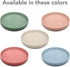 nouka Flat Plate, 100% Food-Grade Silicone, Non-Slip & Soft, Dishwasher Friendly, Soft Blush, 7.5 in