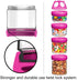 BeneLabel Stackable Food Storage Containers - Travel Container for Formula, Snacks, BPA Free (Red, 31oz)