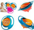 Spill Resistant Gyro Bowl with Lid for Kids