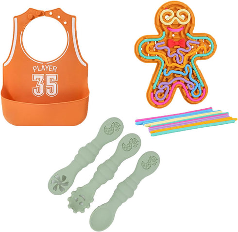 Generic Premium Safe Silicone Baby Daily Care Set, Early Education Sensory Toy with