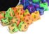 Double Color Glow in The Dark Dice Set, 35 Pieces Polyhedral Dice for RPG DND MTG Games with Black Velvet Pouch