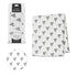 Lulujo Baby Silky Soft Muslin Swaddle Blanket, 47 x 47-Inches, Hearts