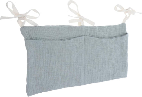 Vaguelly Cotton Baby Bed Organizer for Stroller Multi-Functional Hanging Storage Bag Double