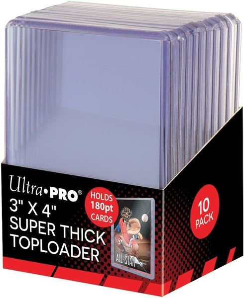 Ultra Pro 2 180pt Top Loader Packs - 10 Toploaders Per Pack, 20 Total for Sports Cards
