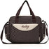 PUPZY 5PCS Set Diaper Bag Tote for Baby Essentials Large Baby Bags for Mom, Waterproof Maternity Bags with Bottle Bag