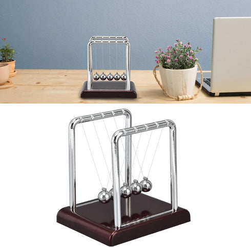 Ejoyous Newton's Balance Ball - Metal Swinging Physics Pendulum Desk Toy for Office