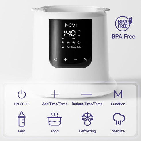 3 8 1 NCVI Baby Milk Warmer Mins Fast Heating in Functions, Infant Breast Milk Bag Warmer with Timer and Precise