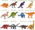 Kids 12 Pack Jumbo Plastic Dinosaur Figures Toys, 7 Inch STEM Educational Realistic Playset for Boys Girls Toddlers