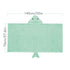 ROMASA Toddler Hooded Bath Towel, Ultra Soft Highly Absorbent Bathrobe Blanket for Boys Girls (Green Shark-Shape)