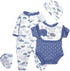 5pcs Set 20-23 inches Reborn Baby Doll Clothes Little Elephant Outfit for Reborn Baby Boy Doll Clothes Accessories