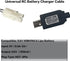 BaiWeiDun 9.6V 9.6V NiMH/NiCd Battery Charger Cable with Standard Tamiya Plug Compatible RC Car RC Tank RC Plane RC