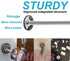 4Pcs Universal Baby Gate Threaded Spindle Rod, M8 (8mm) Replacement Bolt Part for Pet Pressure Mounted Safety Gates,