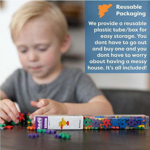 250 Set KADU Taffy Piece - STEM/STEAM Building + Construction Toy, for Open + Imaginative Play