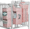 TOCKONIMN Hanging Diaper Caddy Organizer for Baby Crib - 3-in-1 Diaper Stacker for