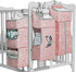 TOCKONIMN Hanging Diaper Caddy Organizer for Baby Crib - 3-in-1 Diaper Stacker for
