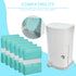 Lisyee 6 Pack 280 Adult Diaper Liner Refills Compatible with Janibell Akord Slim Model Adult Diaper System, Green