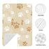Hcpwzrf Dog Paw Print Brown Baby Car Seat Cover & Nursing Cover - Breathable Stretch Multi-Use Cover for Breastfeeding