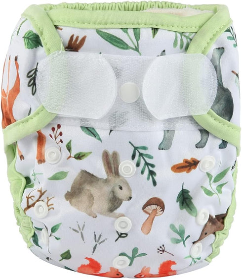 Sigzagor Baby Cloth Diaper Cover Nappy Hook and Loop Double Gusset 6.6lbs to