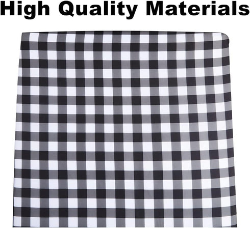 FIGEPO 4 Pack Set Buffalo Check Plaid Neutral Unisex Fitted Baby Crib Sheets for Baby Boys or Girls (Black)