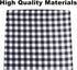 FIGEPO 4 Pack Set Buffalo Check Plaid Neutral Unisex Fitted Baby Crib Sheets for Baby Boys or Girls (Black)